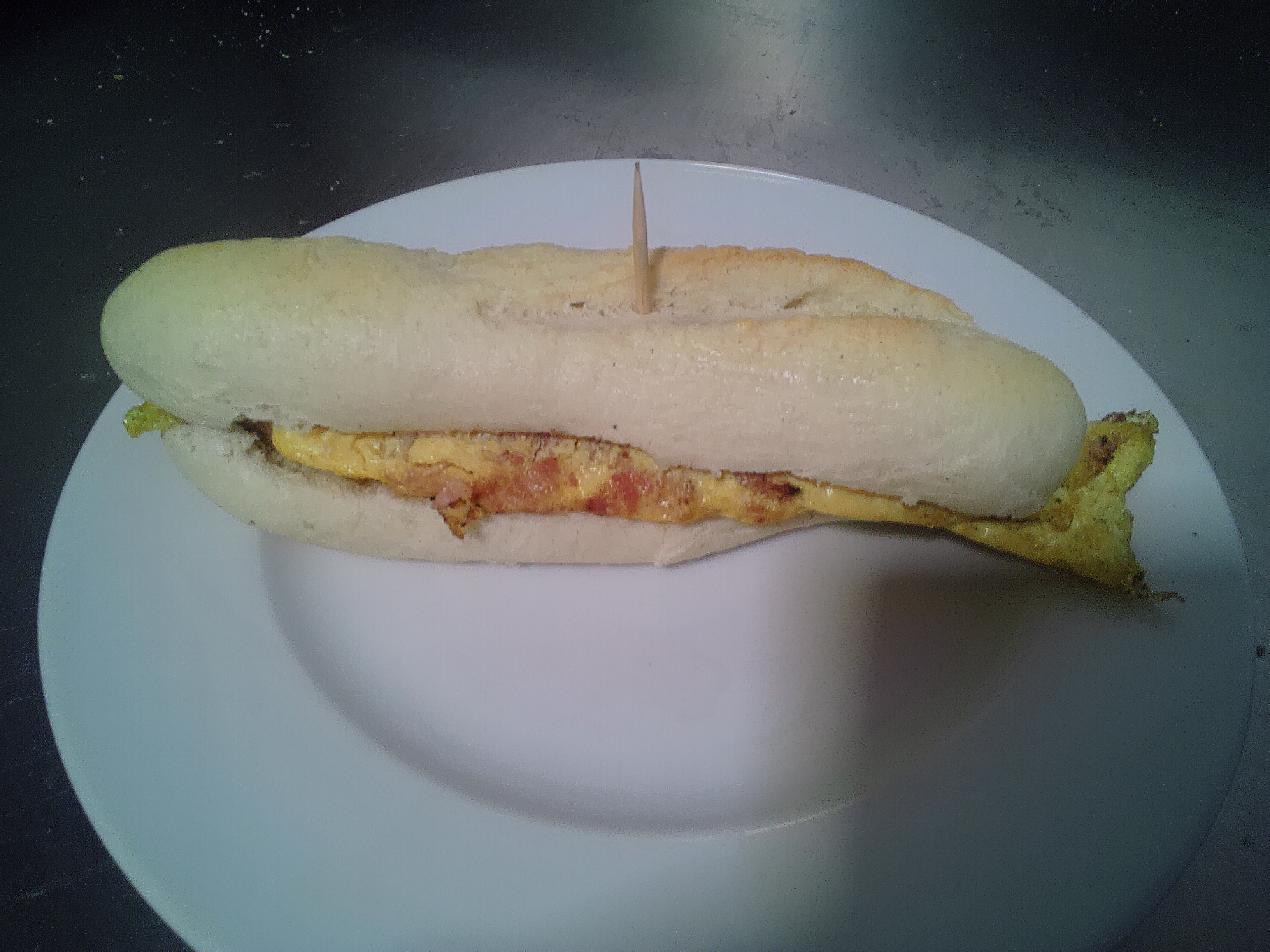 Tortilla beicon queso